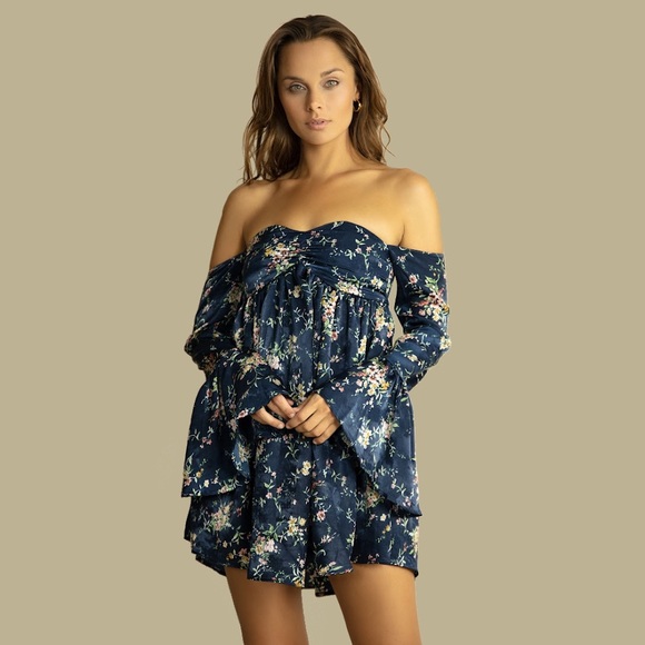 Skylar + Madison Dresses & Skirts - 44. LAST FOUR Skylar + Madison Off The Shoulder Floral Print Dress